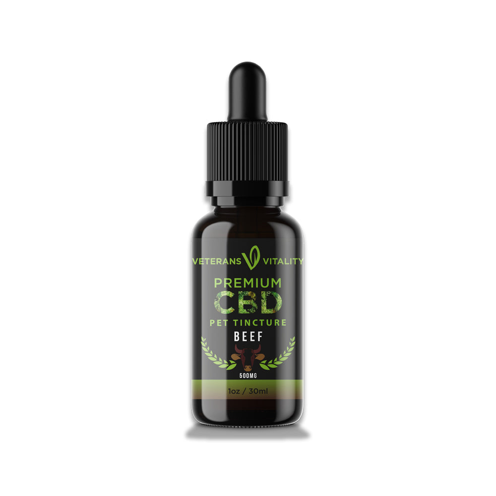 500mg CBD Tincture - Beef Flavor for Pets